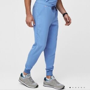 Figs Tansen Jogger‎ Scrub Pants Ceil Blue XL Short